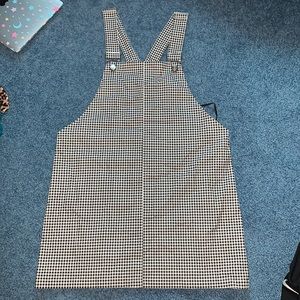 Forever 21 Gingham Overall Dress